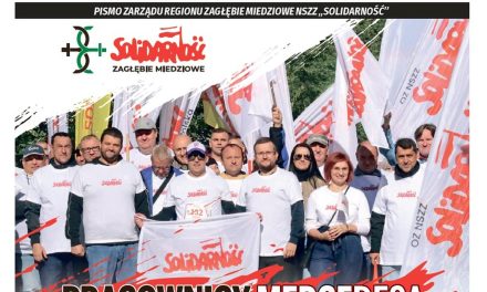 Lipcowe wydanie gazety Regionu Zagłębie Miedziowe NSZZ „Solidarność”